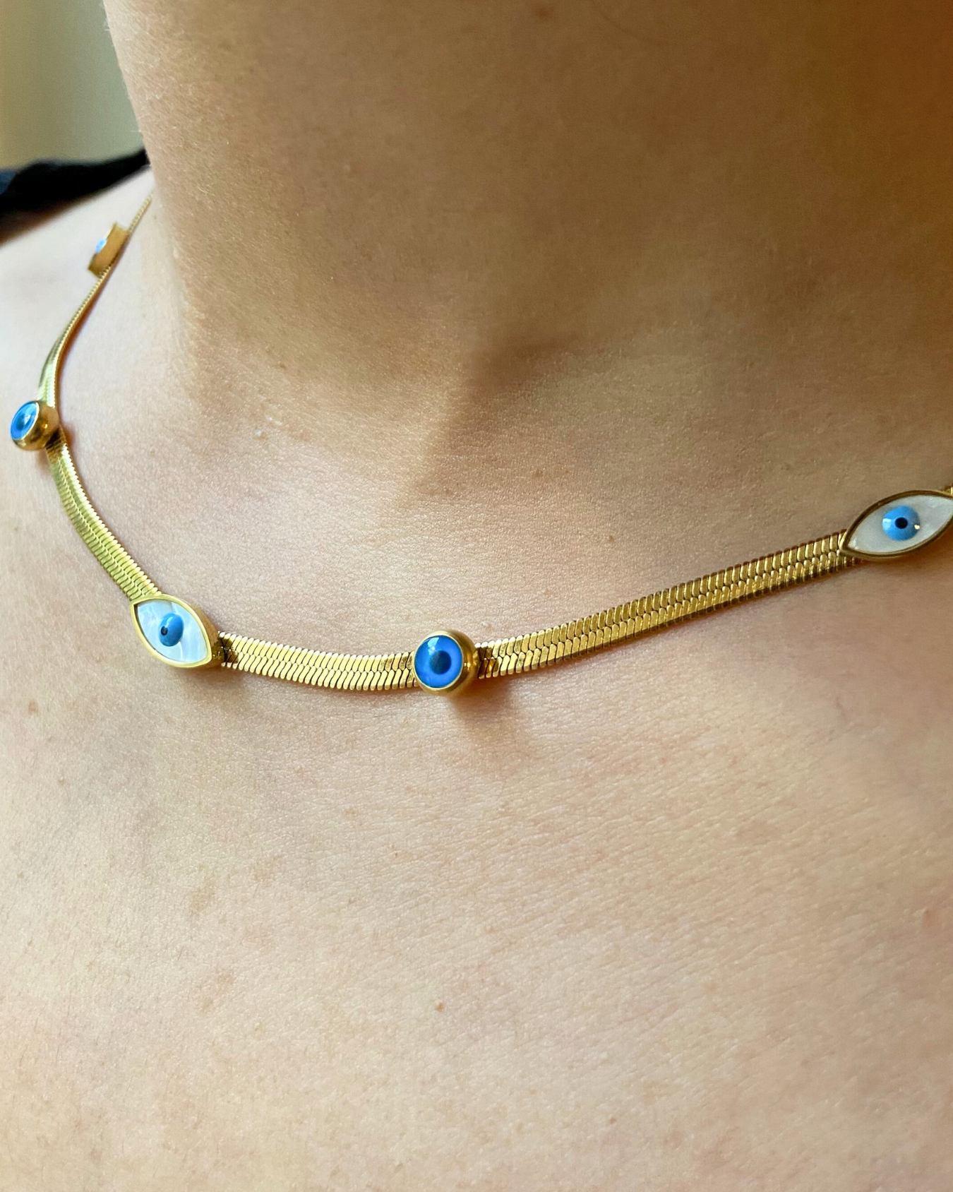 Eye of Fate Necklace 18K Gold Plated
