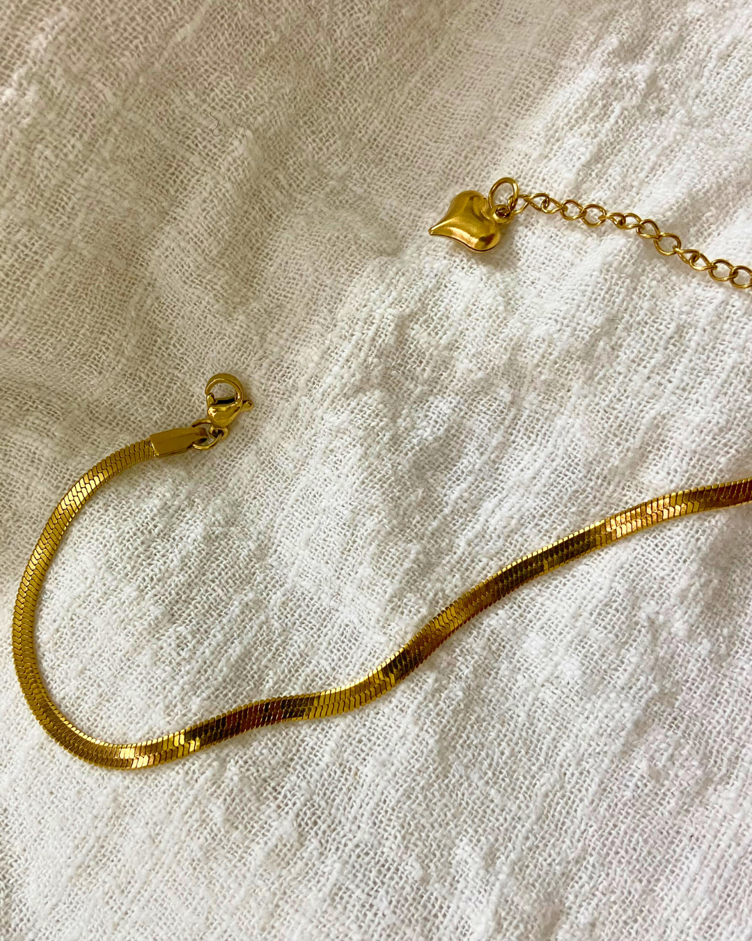 Minimal Snake Chain Bracelet 18K Gold Plated