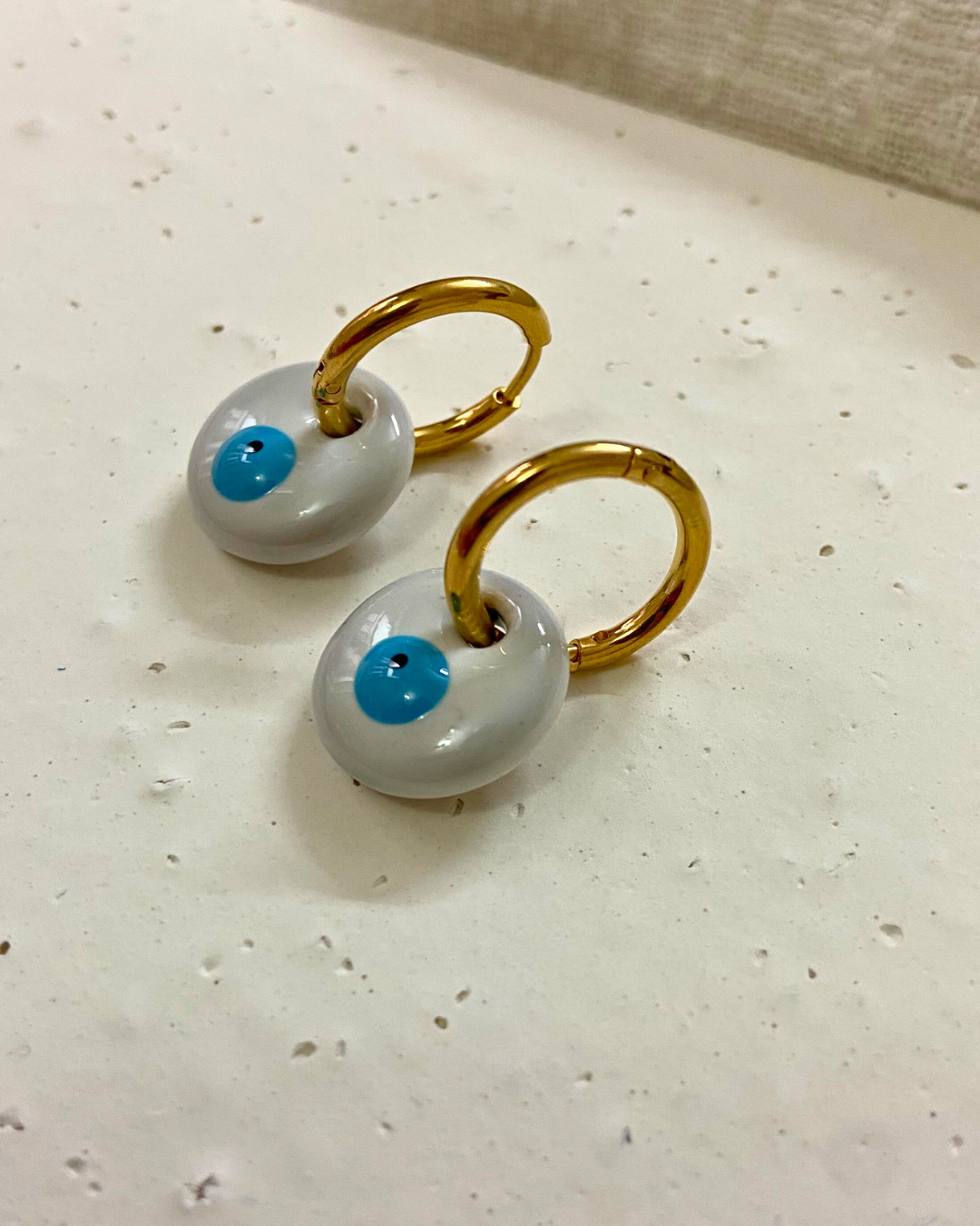 Evil Eye Two Way Hoops