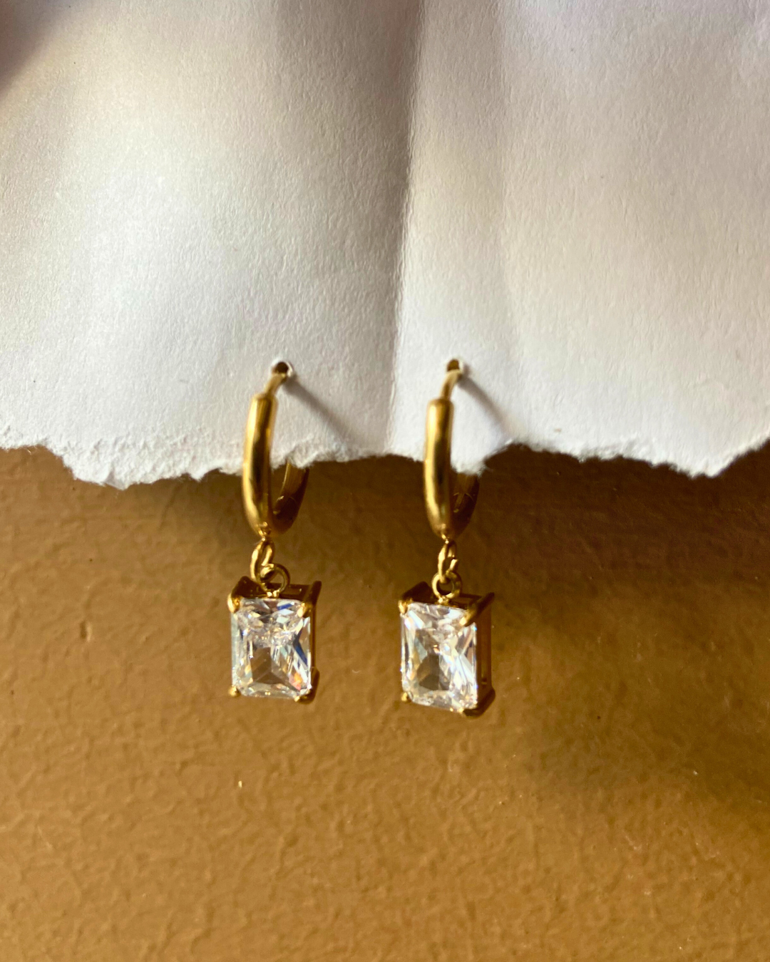 Taliah Drop Earrings 18K Gold Plated