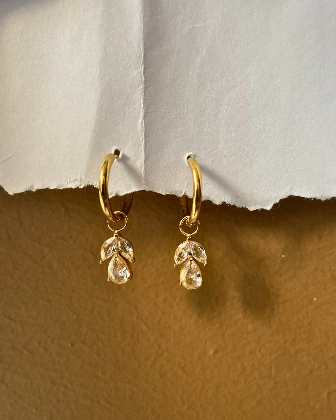 Ellis Charm Earrings 18K Gold Plated