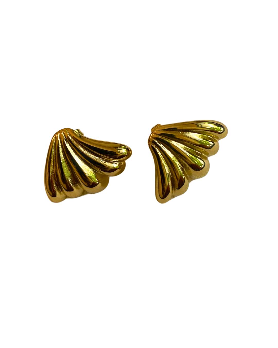 Effie Shell Studs 18K Gold Plated