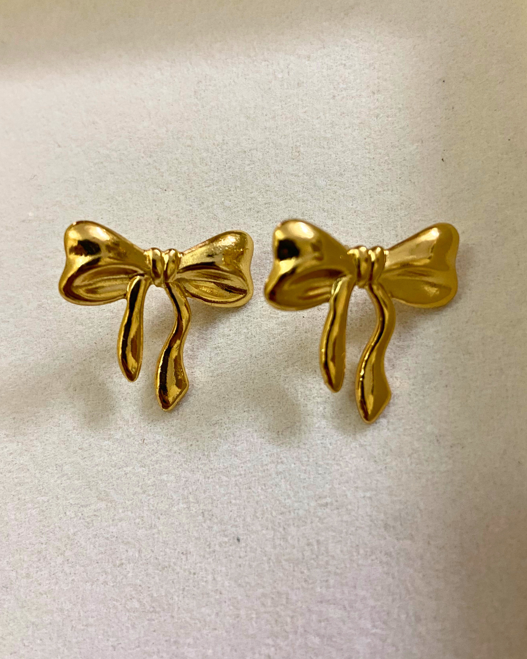 Bow Coquette Studs- 18K Gold Plated