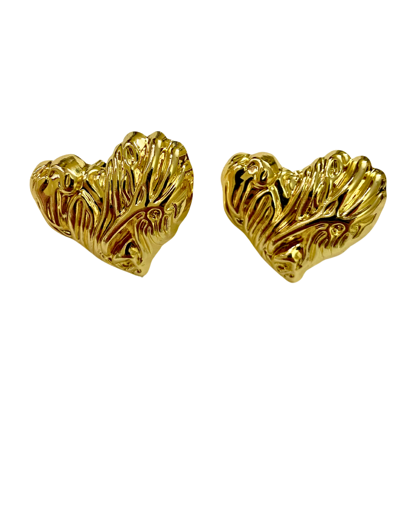 Ember Heart Studs 18K Gold Plated