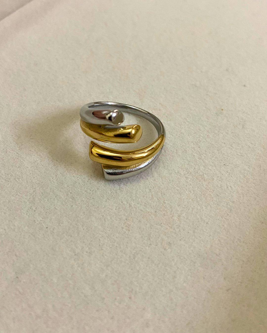 Meridia Dual Toned Ring- Slightly Adjustable