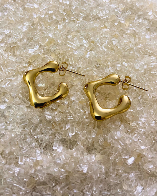 Twysta Hoops- 18K Gold Plated