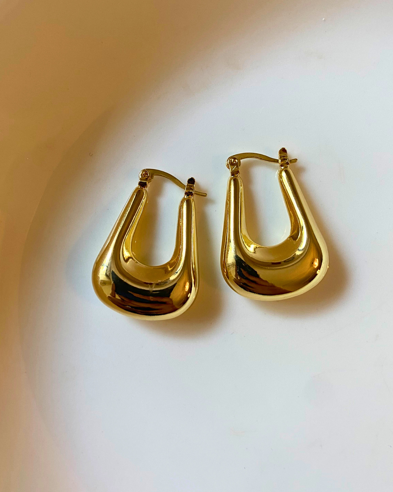 Timeless Glow Hoops 18K Gold Plated