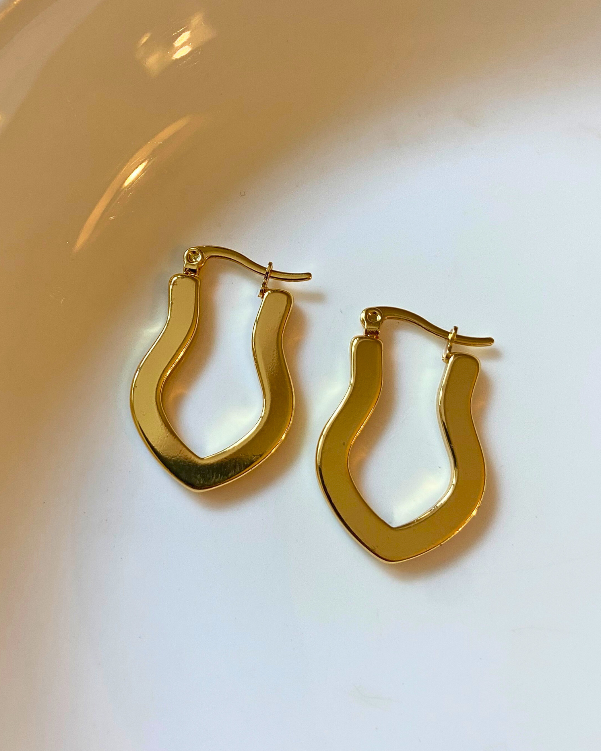 Golden Halo Hoops 18K Gold Plated