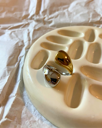 Sorell Dual Toned Ring- Slightly Adjustable