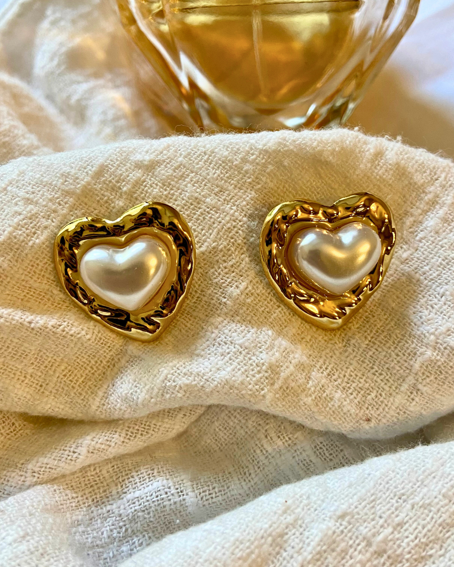 Vintage Romance Studs 18K Gold Plated