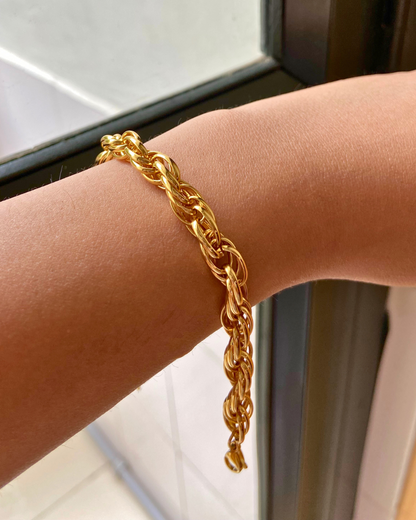 Dorell Chain Bracelet- 18K Gold Plated