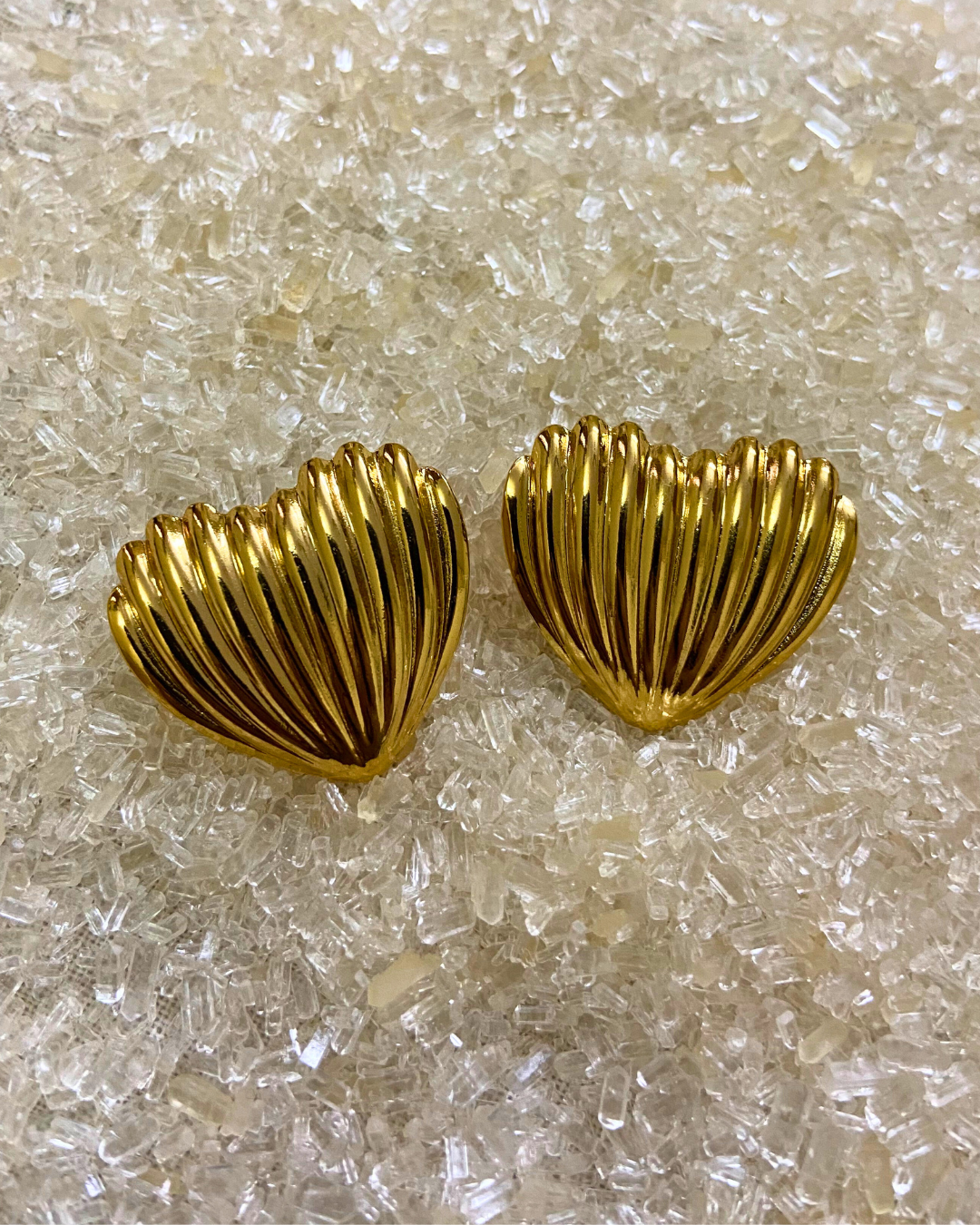 Heartbeat Studs- 18K Gold Plated