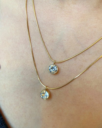 Solstice Layered Necklace 18K Gold Plated