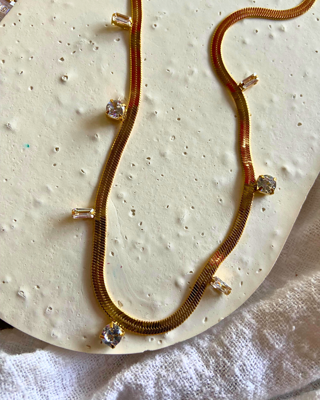 Crystal Mirage Necklace 18K Gold Plated