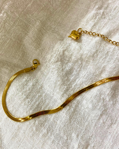 Minimal Snake Chain Bracelet 18K Gold Plated