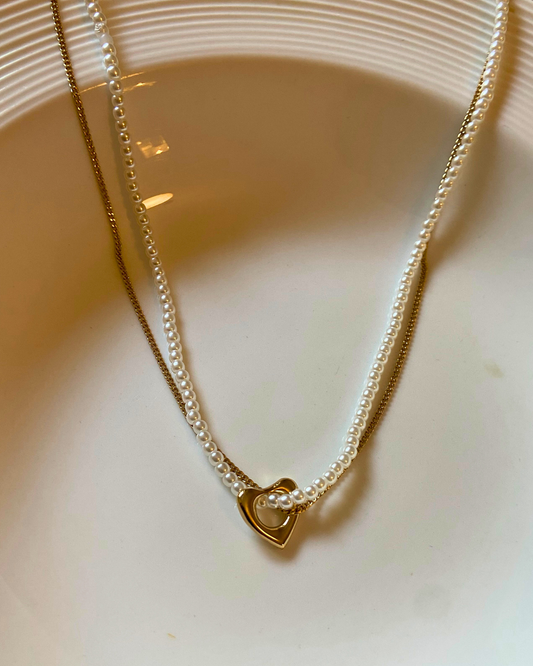 Cynthia Pearl Necklace 18K Gold Plated