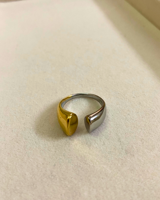 Solvane Dual Toned Ring- Slightly Adjustable