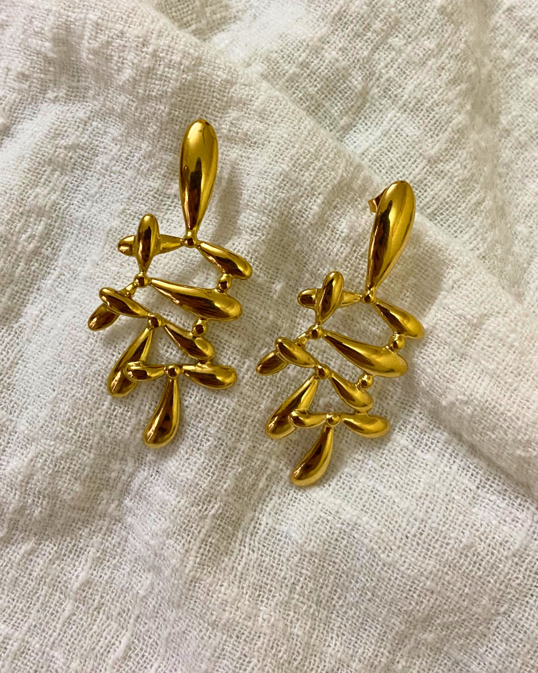Golden Ember Earrings 18K Gold Plated