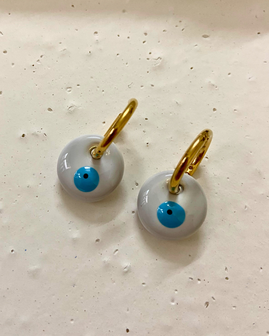 Evil Eye Two Way Hoops