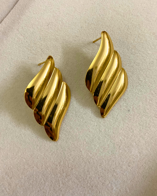 Golden Wings Earrings- 18K Gold Plated