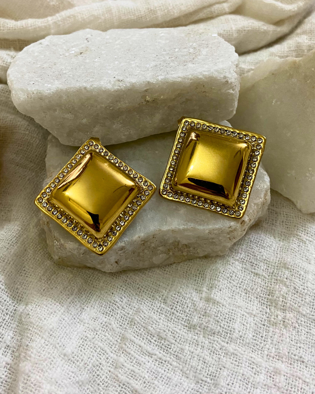 Zyara Studs 18K Gold Plated