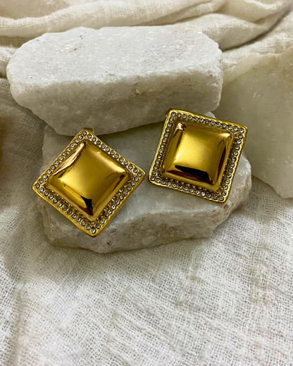 Zyara Studs 18K Gold Plated