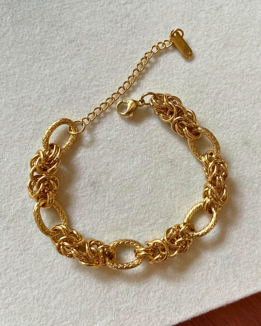 Lumina Chain Bracelet- 18K Gold Plated