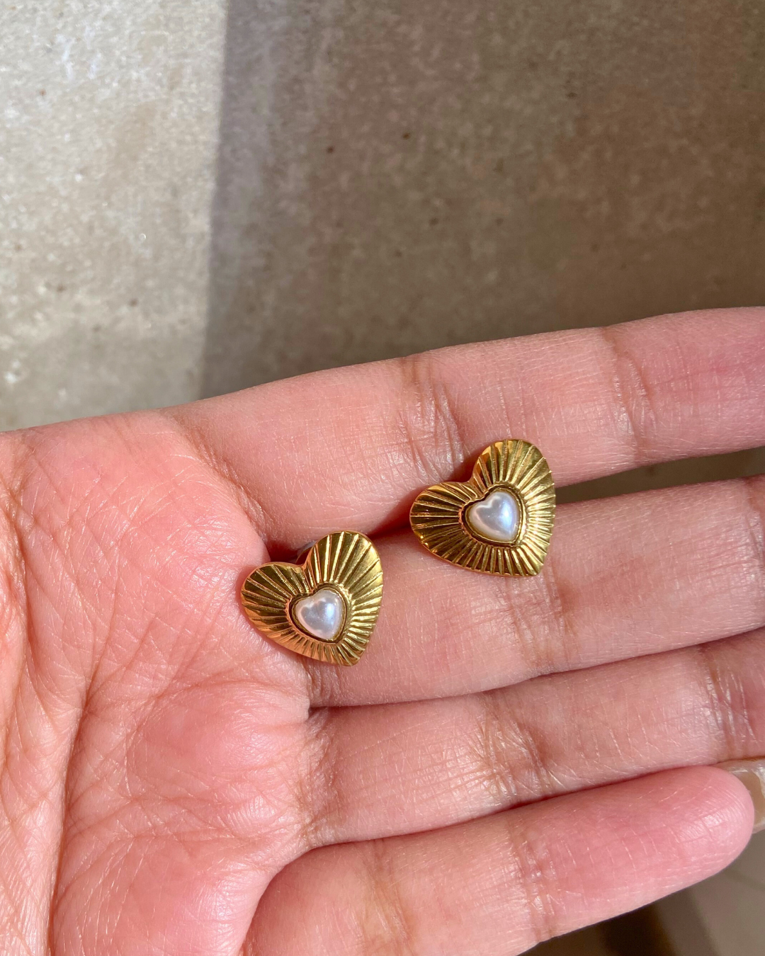 Little Sweetheart Studs- 18K Gold Plated