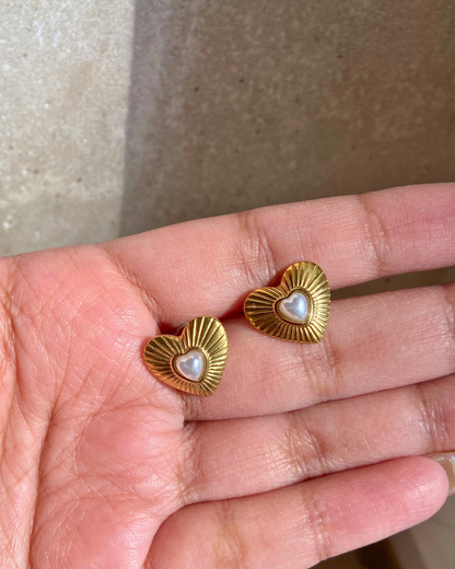 Little Sweetheart Studs- 18K Gold Plated