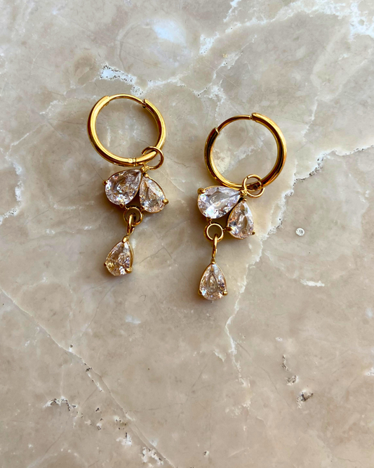 Enara Charm Earrings 18K Gold Plated