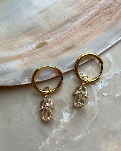 Ellis Charm Earrings 18K Gold Plated