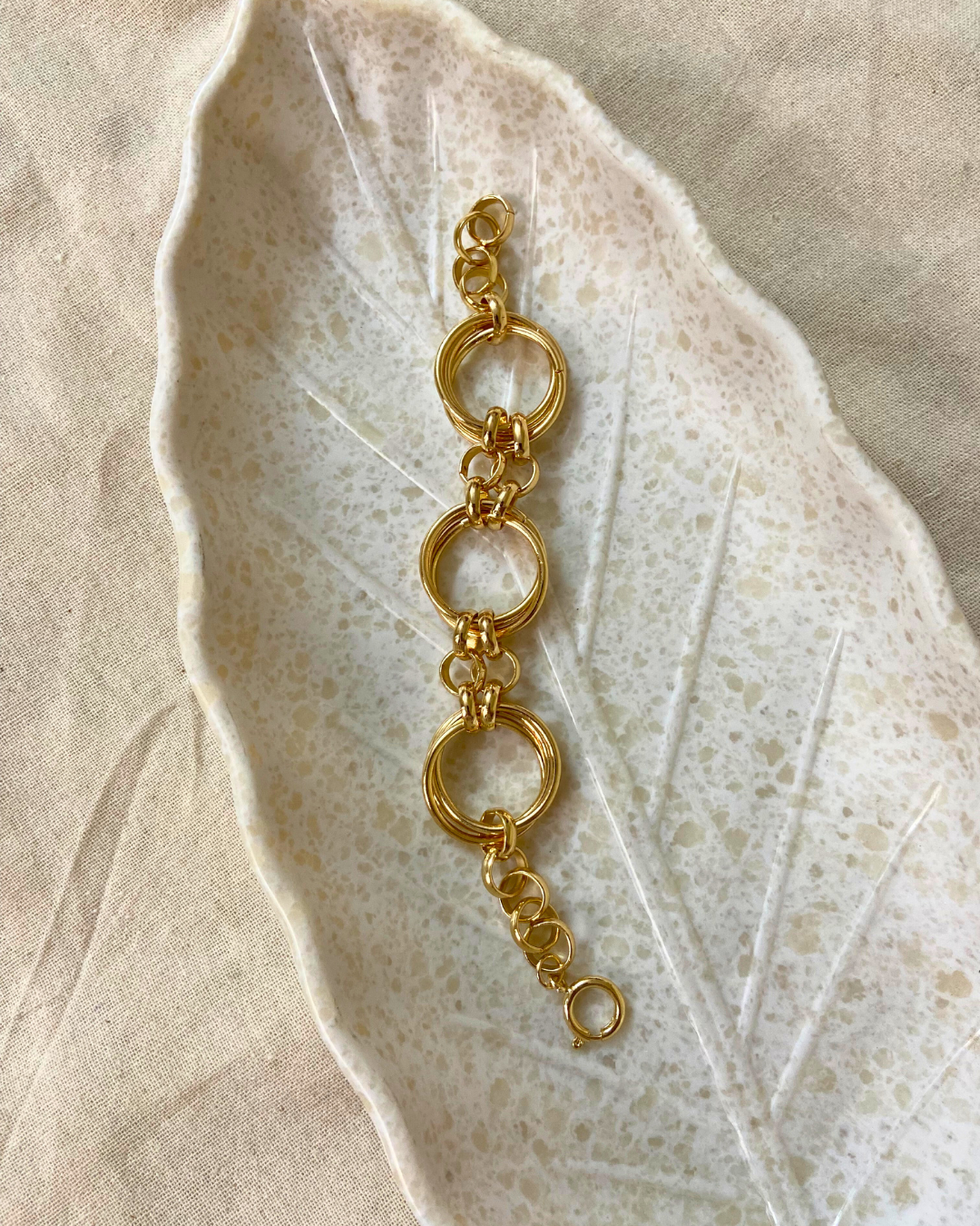 Infinity Loop Bracelet 18K Gold Plated