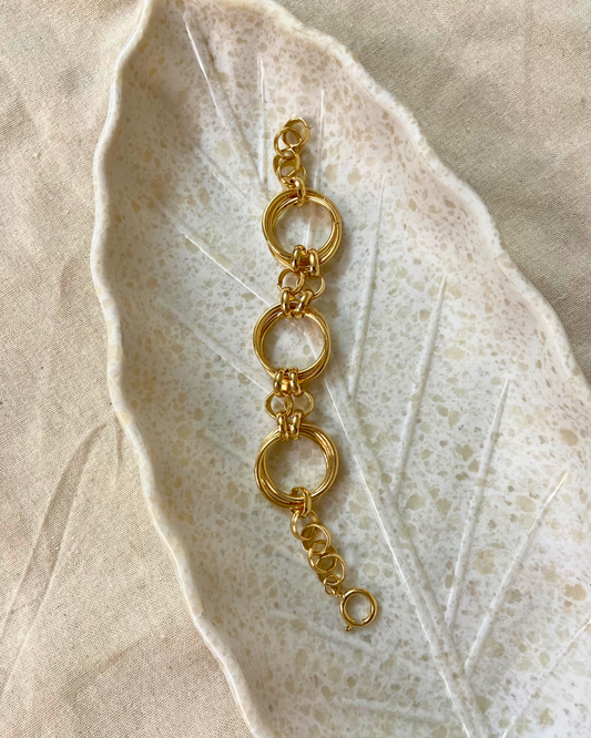 Infinity Loop Bracelet 18K Gold Plated