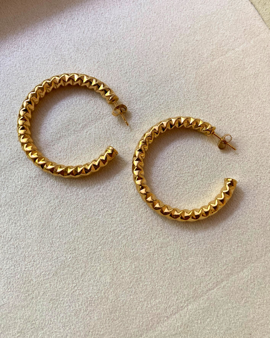 Mia Classic Hoops- 18K Gold Plated