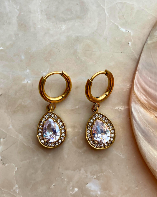 Estele Charm Earrings 18K Gold Plated