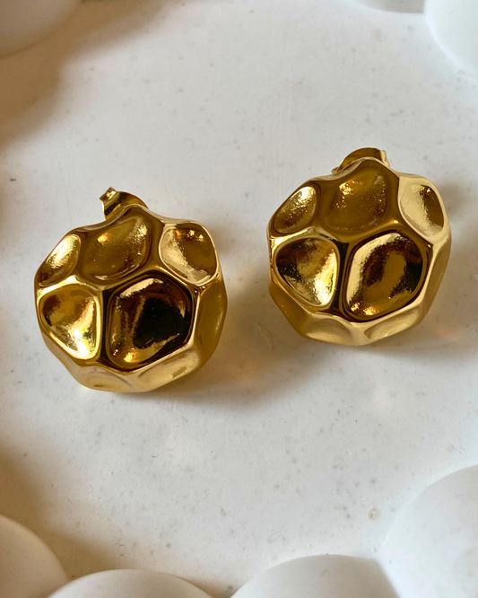 Golden Aura Studs 18K Gold Plated