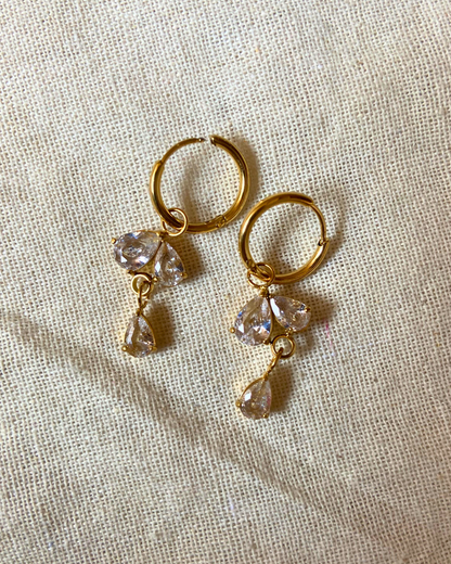 Enara Charm Earrings 18K Gold Plated
