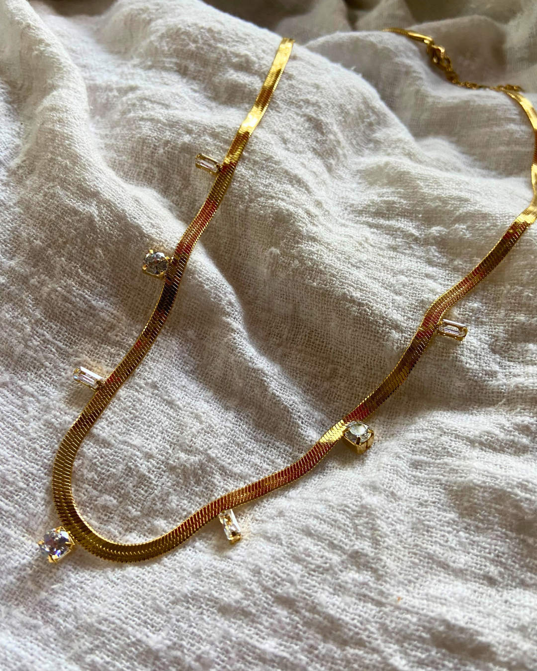 Crystal Mirage Necklace 18K Gold Plated