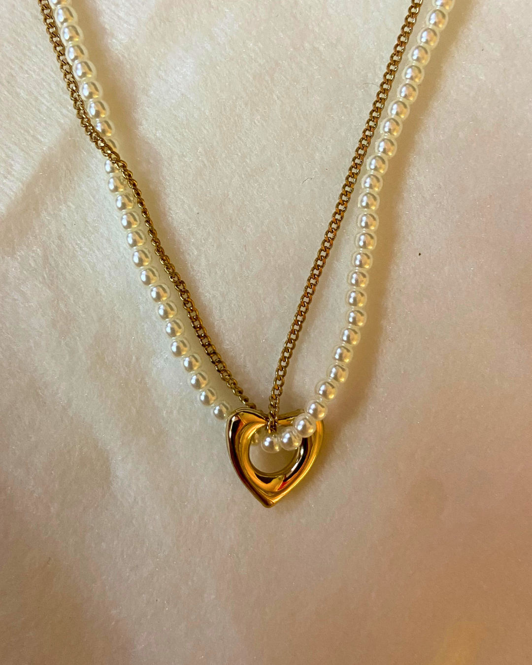 Cynthia Pearl Necklace 18K Gold Plated