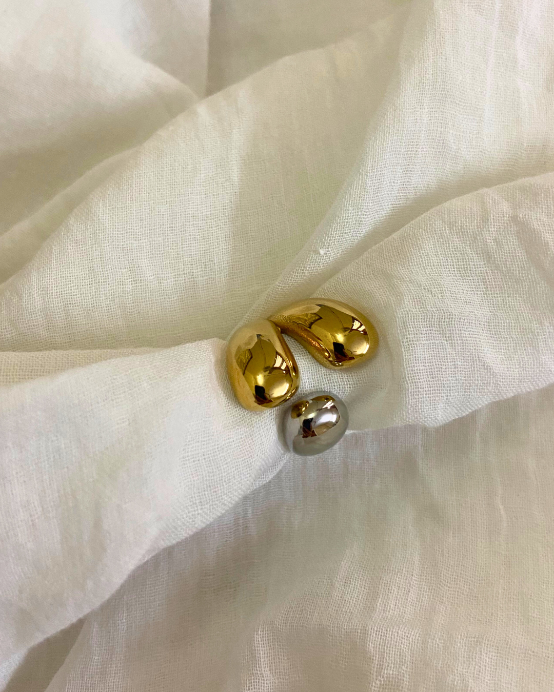 Equinox Mixed Metal Ring- Slightly Adjustable