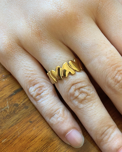 Linked Love Ring- Adjustable
