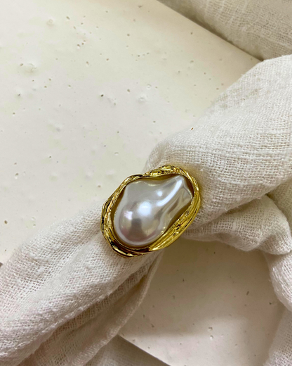 Silver Eclipse Ring 18K Gold Plated