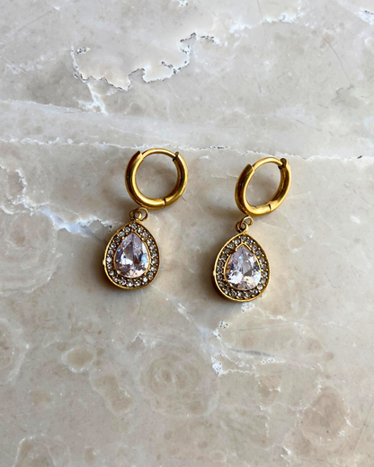 Estele Charm Earrings 18K Gold Plated