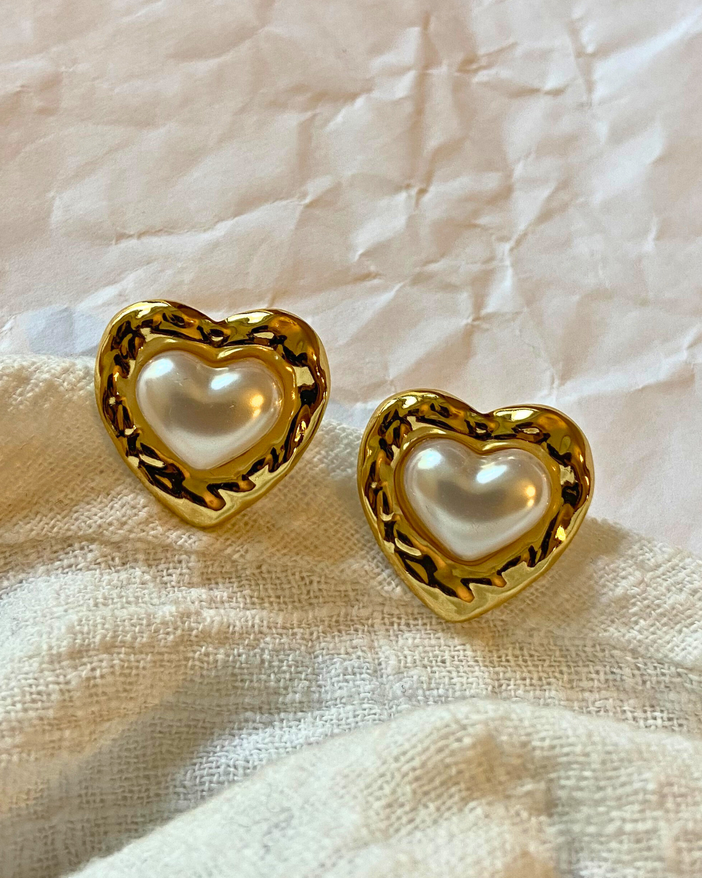 Vintage Romance Studs 18K Gold Plated