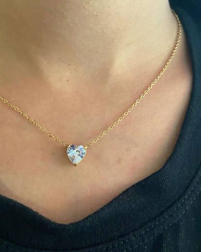 Heart Solitaire Necklace