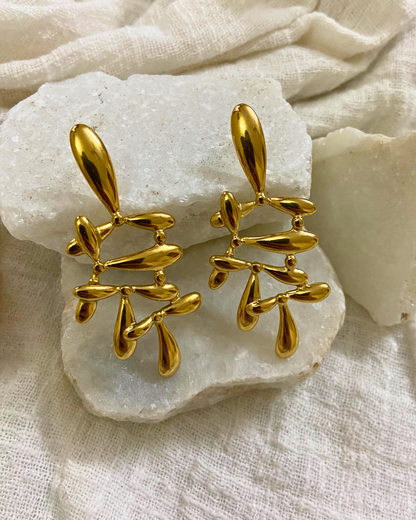 Golden Ember Earrings 18K Gold Plated