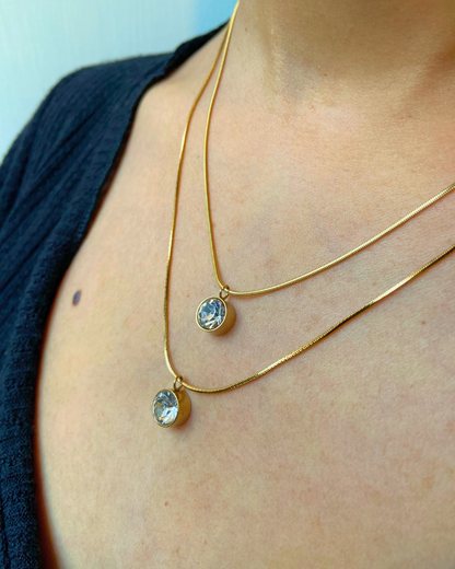 Solstice Layered Necklace 18K Gold Plated