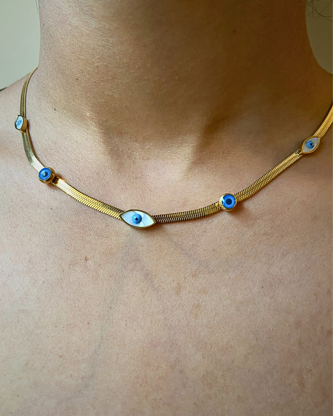 Eye of Fate Necklace 18K Gold Plated