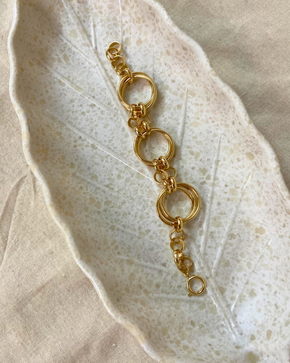 Infinity Loop Bracelet 18K Gold Plated