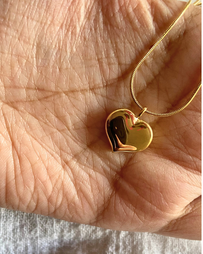 Bella Heart Necklace 18K Gold Plated